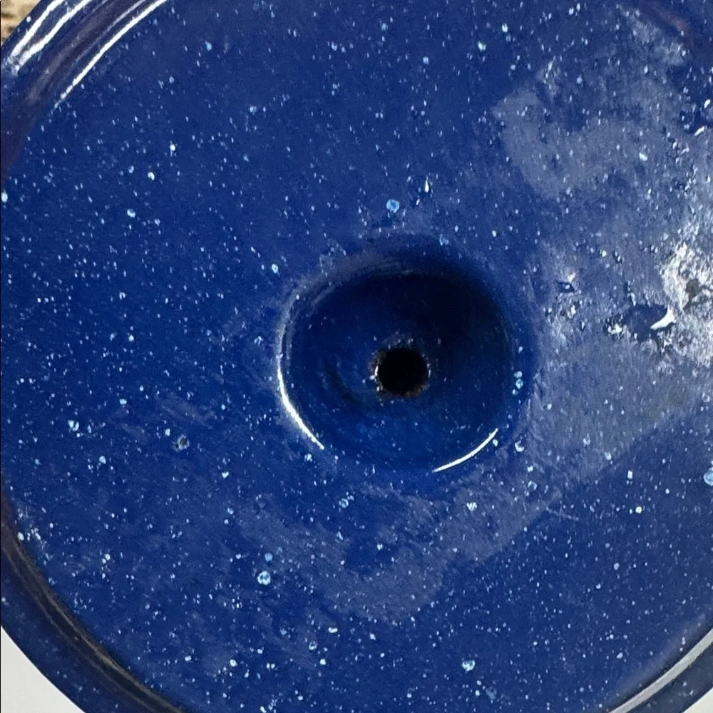 Deep Blue Heavy Ceramic Jewelry Dish